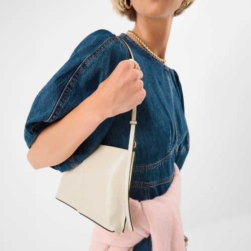 Cream Slim Shoulder Bag