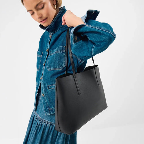 Black Lee Laptop Tote Bag