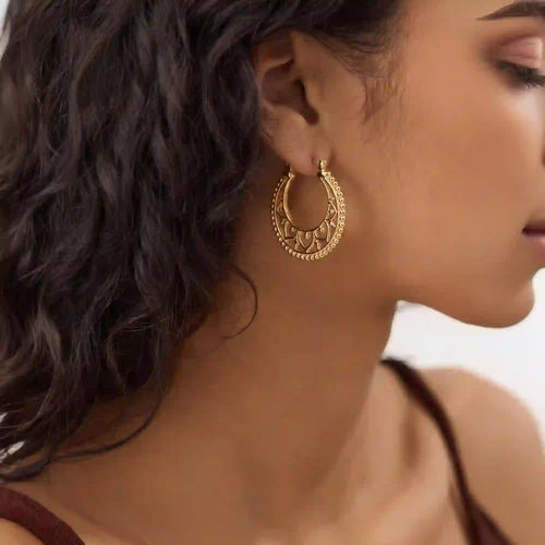 Filigree Hoop Earrings