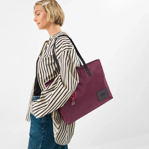 Maroon Harper Nylon Laptop Tote Bag
