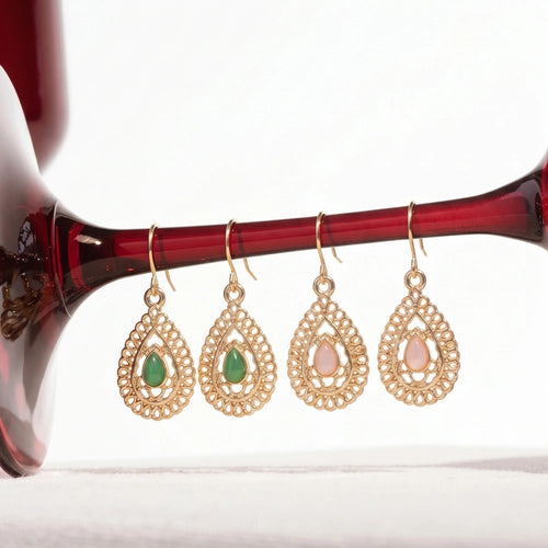 Filigree Teardrop Earrings Pack of 2
