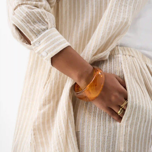 Chunky Resin Bangle Brown