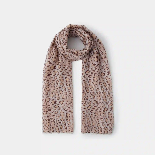 Lightweight Animal Print Scarf