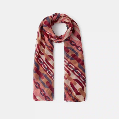 Lightweight Link Print Scarf