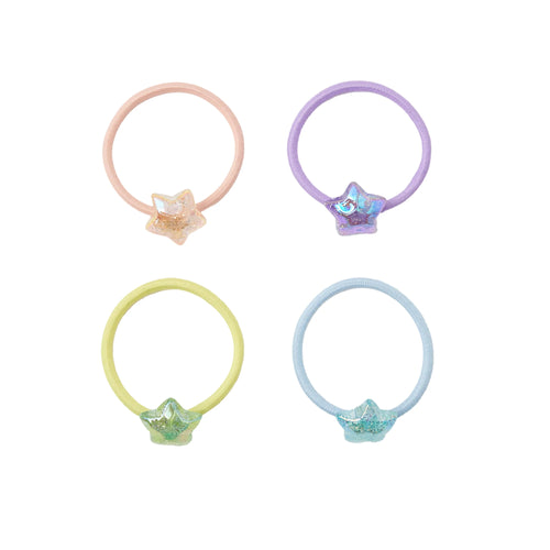 Pack of 4 Girls Star Hair Bands