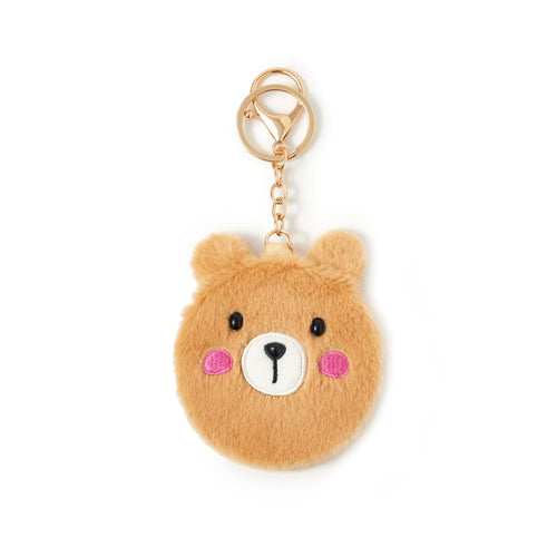 Girls Bear Compact Mirror Bag Charm