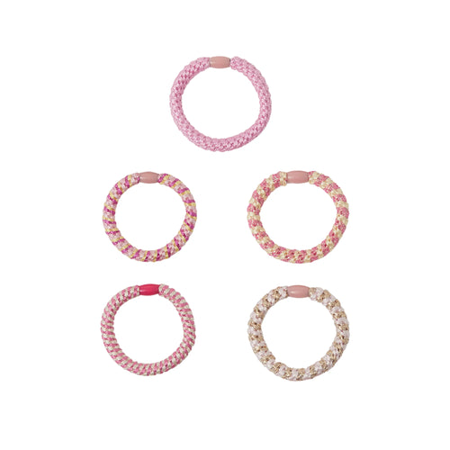 Pack of 5 Girls Woven Hair Bands