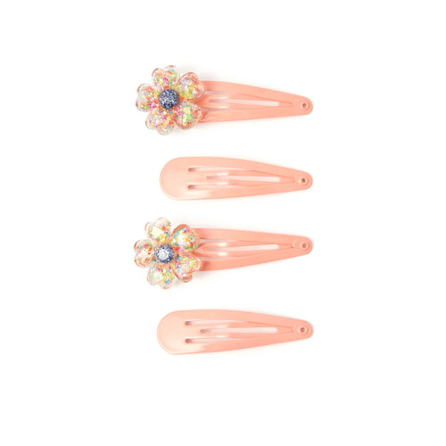Pack of 4 Girls Flower Hair Clips