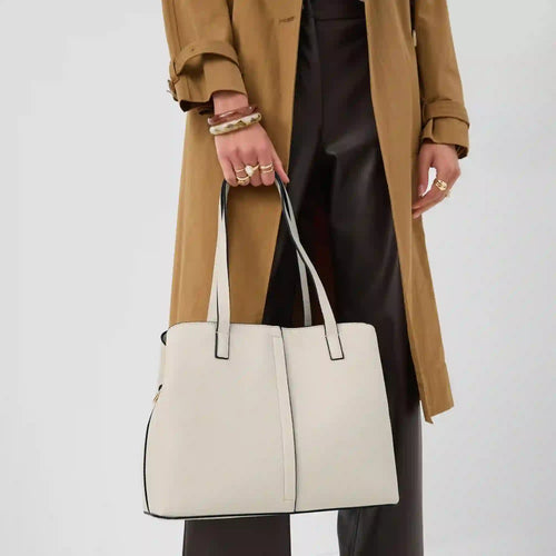 Cream Webbing Strap Shoulder Bag
