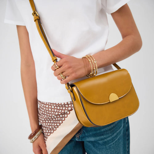 Ochre Boxy Crossbody Bag