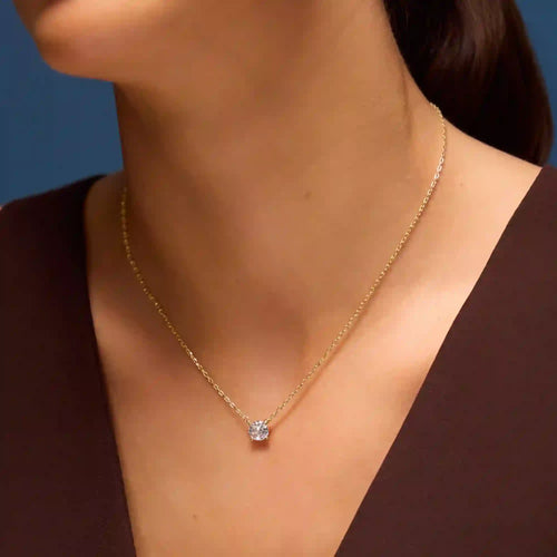 14k Gold-Plated Cubic Zirconia Pendant Necklace