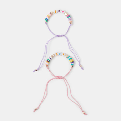 Girls Bff Colourful Bracelets Pack Of 2