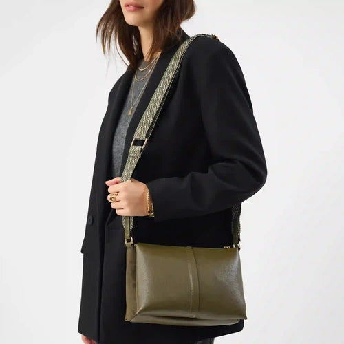 Triple Gusset Zip Crossbody Bag