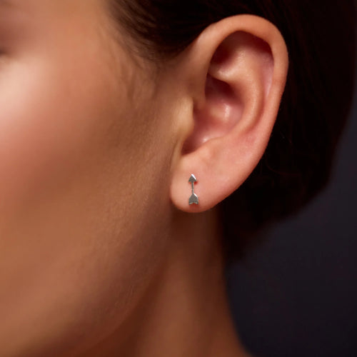 925 Sterling Silver Arrow Stud Earrings