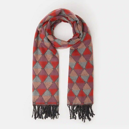 Geo Jaquard Blanket Scarf