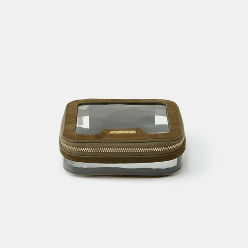Green Small Clear Makeup Bag