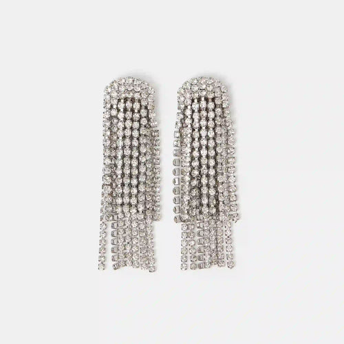 Cascading Crystal Drop Earrings