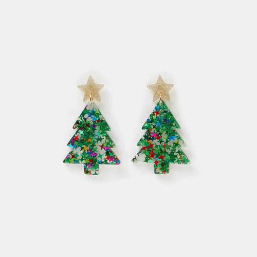 Christmas Tree Drop Earrings