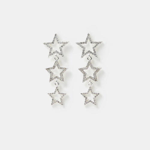 Embellished Star Drop Earrings