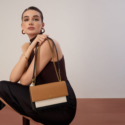 Elena Tan Colourblock Crossbody Bag