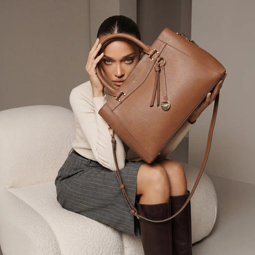 Brown Tribeca Satchel Bag
