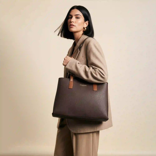 Brown Joyce Tote Bag