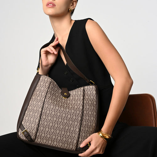 Brown Brady Monogram Shoulder Bag