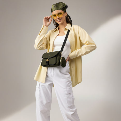 Olive Green Kourtney Nylon Sling