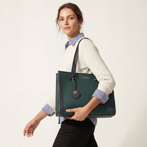 Green Avira Colorblock tote