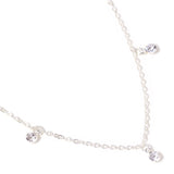 Accessorize London Women's silver Circle And Crystal Drops Necklace