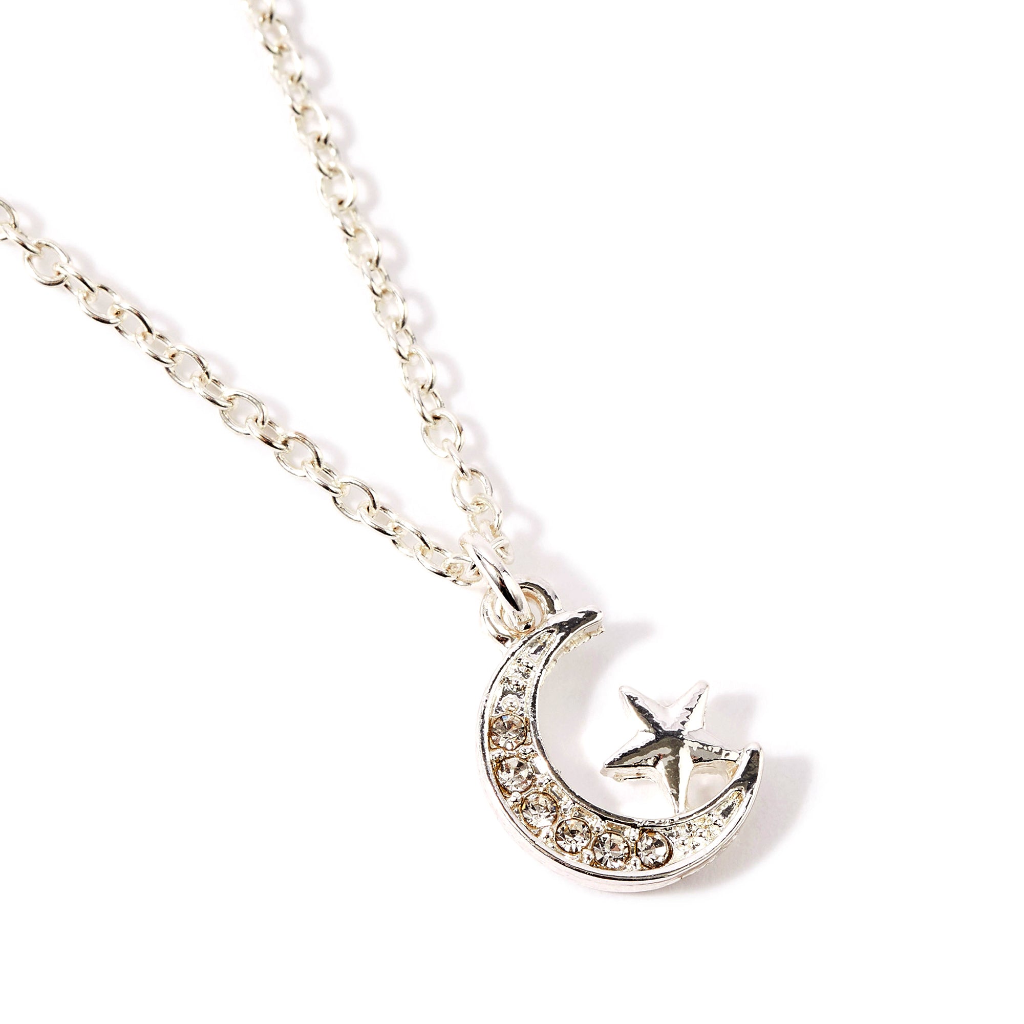 Buy Silver Moon Star Necklace Online Accessorize India