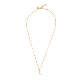 Real Gold Plated Z Boxed Sparkle Moon Pendant Necklace For Women By Accessorize London