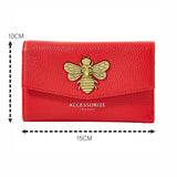 Accessorize London Women's Faux Leather Britney Bee Wallet - Red