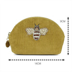 Accessorize London Women's Cotton Lime Bee Coin Purse