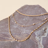 Accessorize London Women's Gold 3 Pack Layered Twisted Chain Necklace