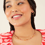 Accessorize London Women's Short Pink Beaded Necklace