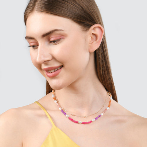 Accessorize London Women's Multi Layered Pearl And Stone Necklace