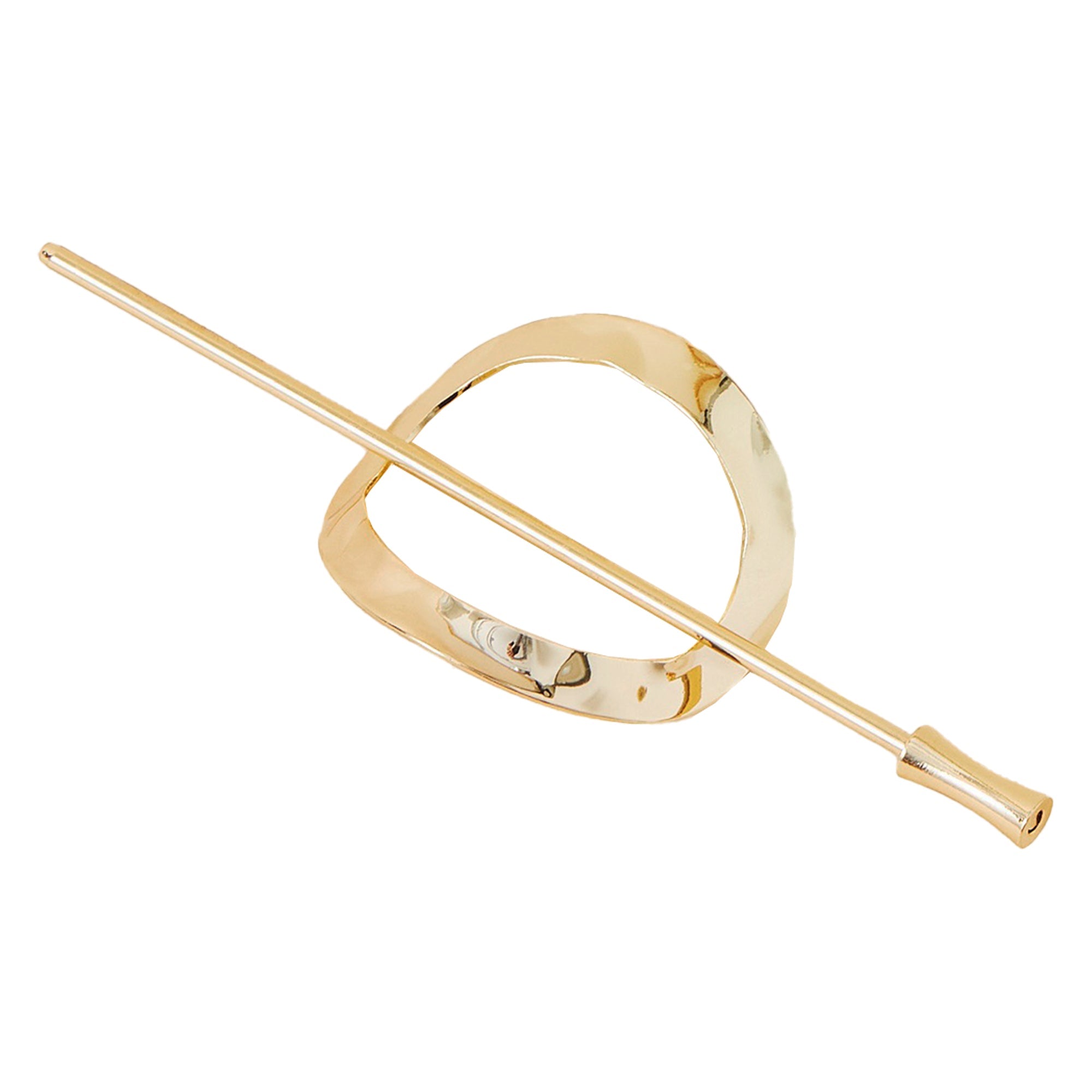 Accessorize London Women Gold Molten Ring Hair Pin