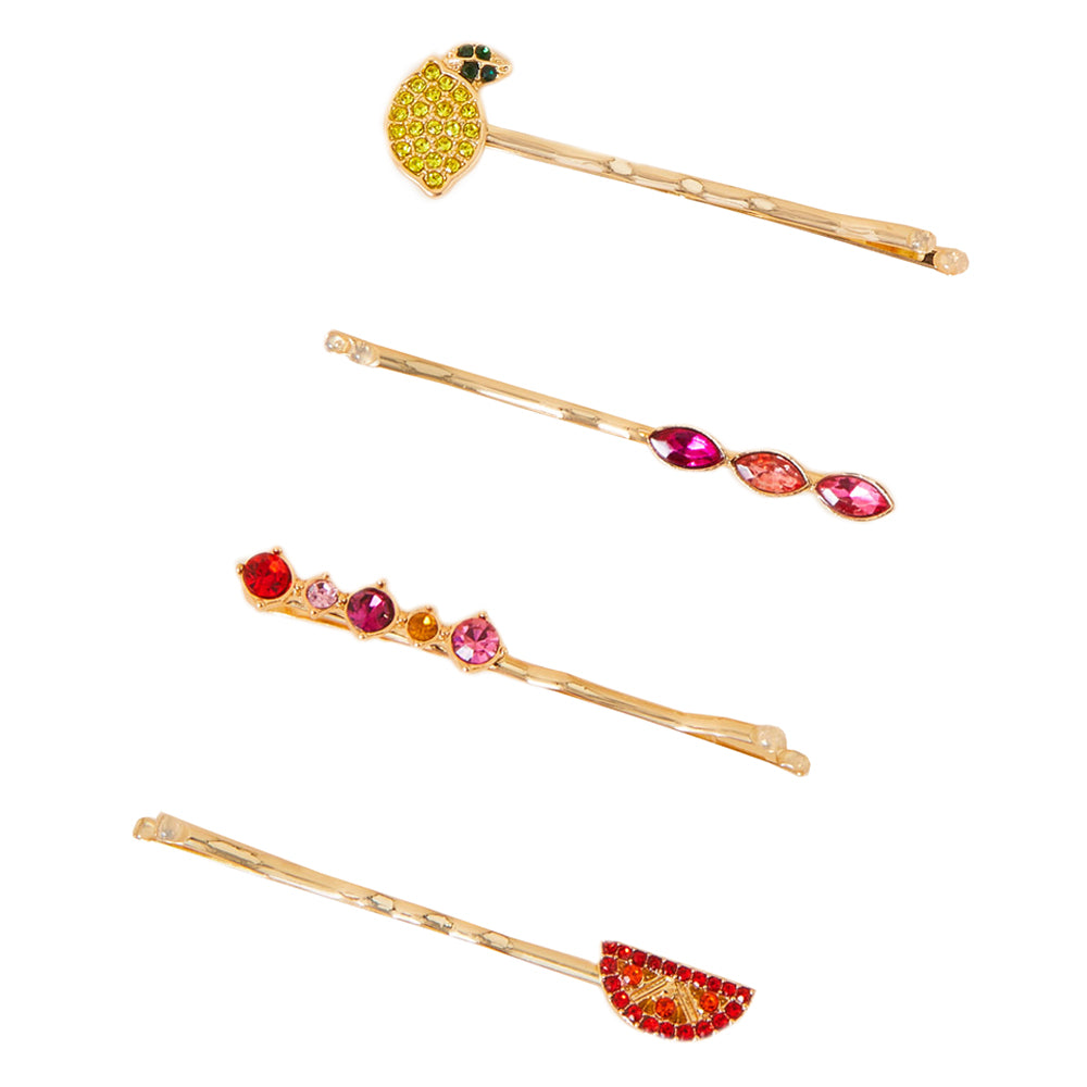 Accessorize London Women's Set of 4 Fruity Slide Pack