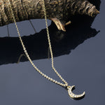 Accessorize London Women's Sparkle Moon Pendant Necklace