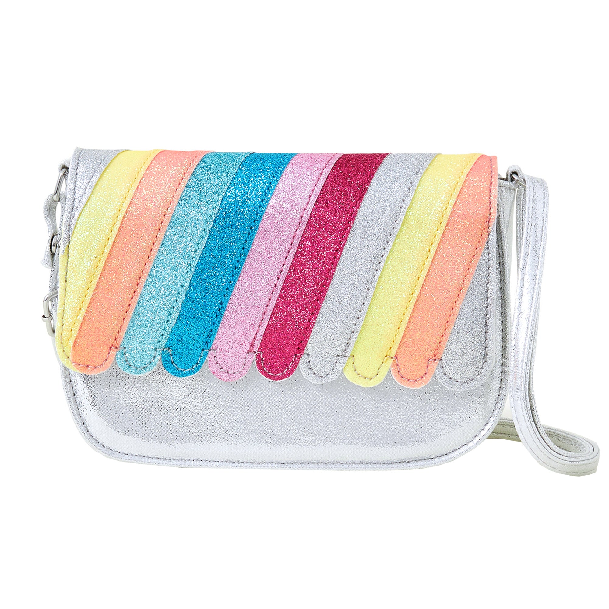 Buy Multi Stripe Sequin Clutch Party Sling Bag - Accessorize India
