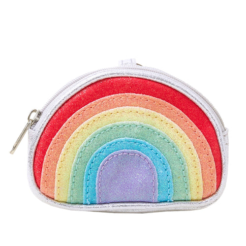 Accessorize London Girl's Bright-Multi Rainbow Keychain Purse