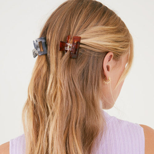 Accessorize London Marble Claw Clips Set Of 4