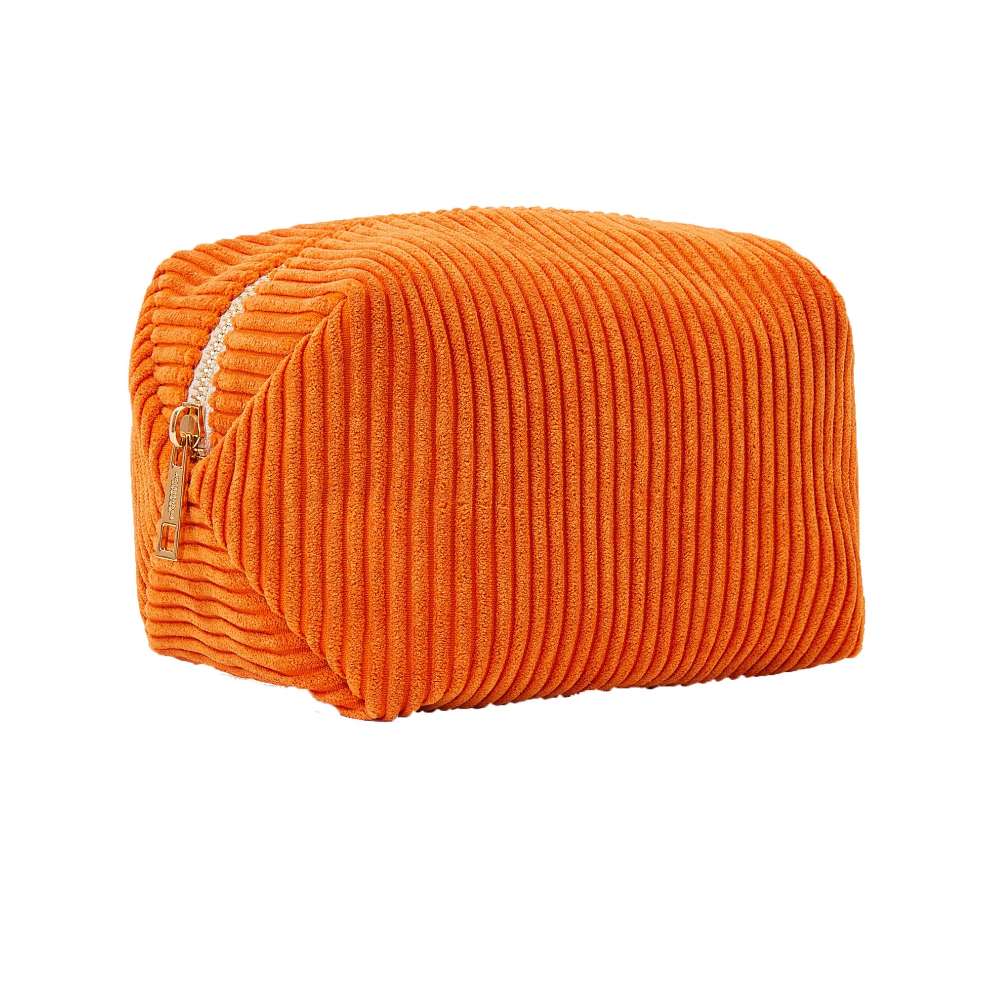 Women's Orange Cord Make Up Bag