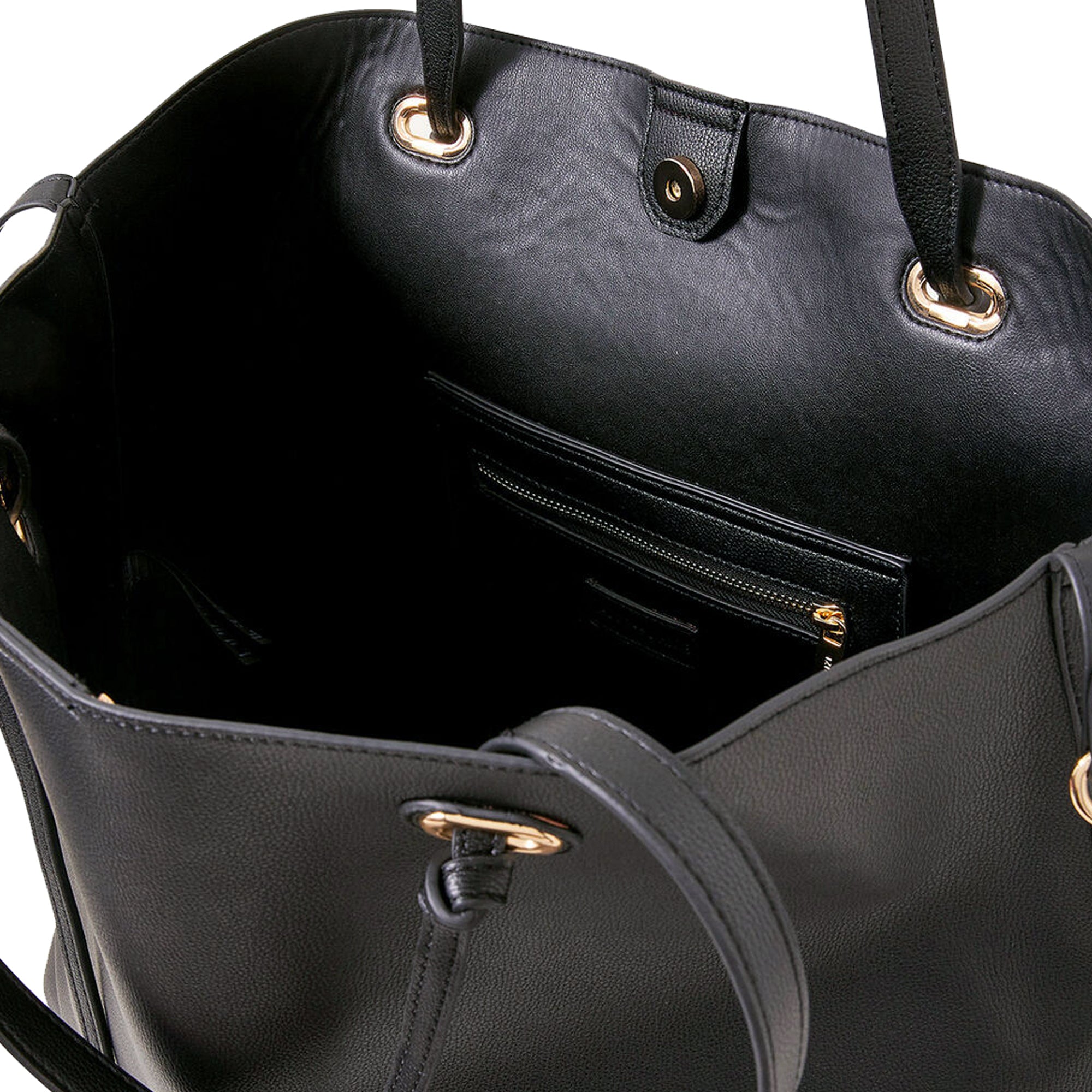 Black Large Shoulder Bag Features