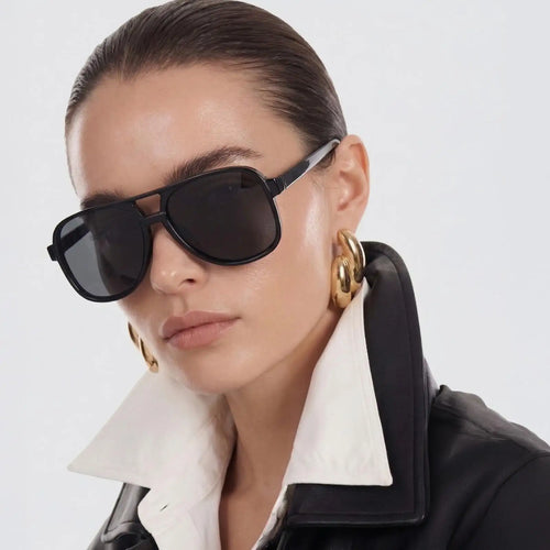 Classic Black Aviator Sunglasses