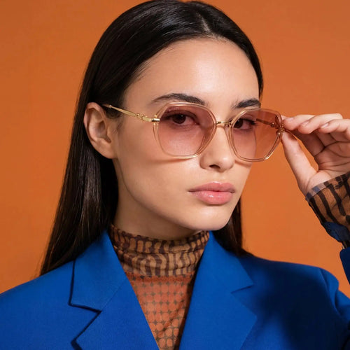 Oversized Metallic Sunglasses