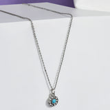 Accessorize London Women's Turq Crystal Pendant Necklace