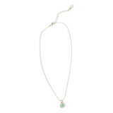 Accessorize London Women's Turq Crystal Pendant Necklace