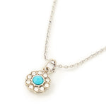Accessorize London Women's Turq Crystal Pendant Necklace